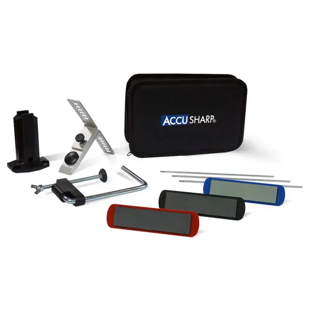 AccuSharp Knife Sharpener, 3 Stone Precision Sharpening Kit 060C Fresh Stock
