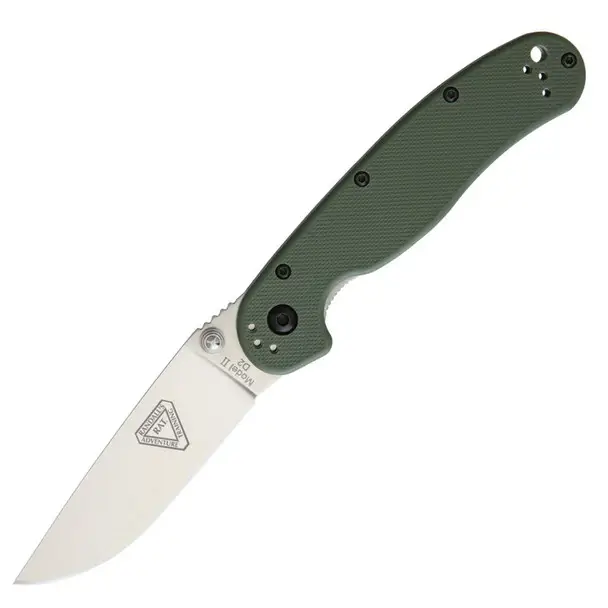 Hassle-Free Returns ONTARIO KNIFE COMPANY RAT II Linerlock OD Green Folding Knife (ON8828OD)