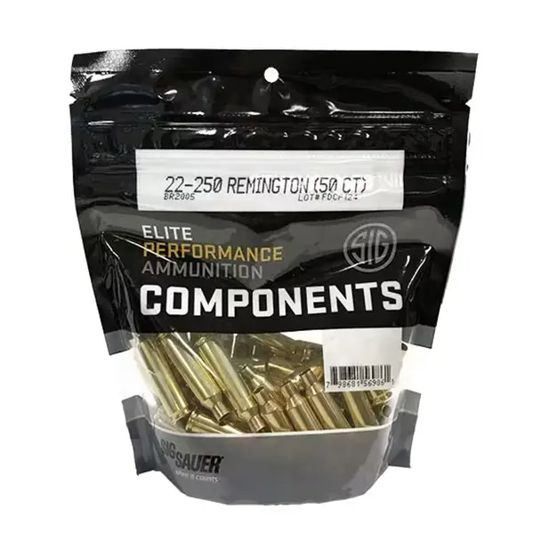 Clearance SIG SAUER .22-250 Rem 50-Count Unprimed Component Brass (BR2005)
