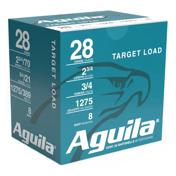 AGUILA Target Load Competition 28Ga 2.75" 3/4oz 8 Shot 25rd Box Shotgun Ammo (1CHB2878) Buy Today