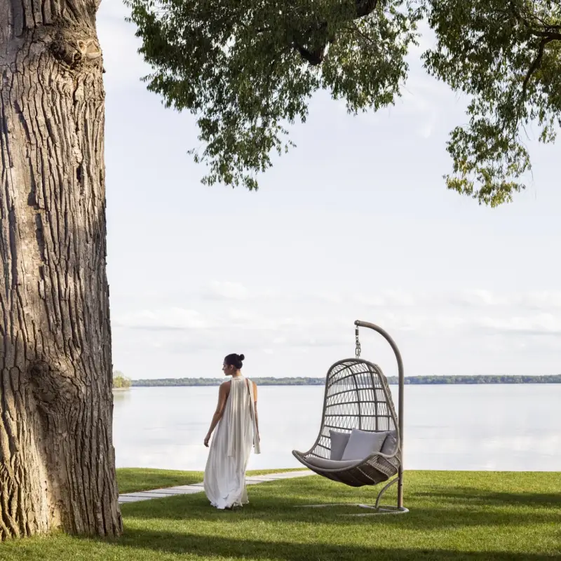 Bargain Good Vibes - Outdoor Hanging Chair in Rope