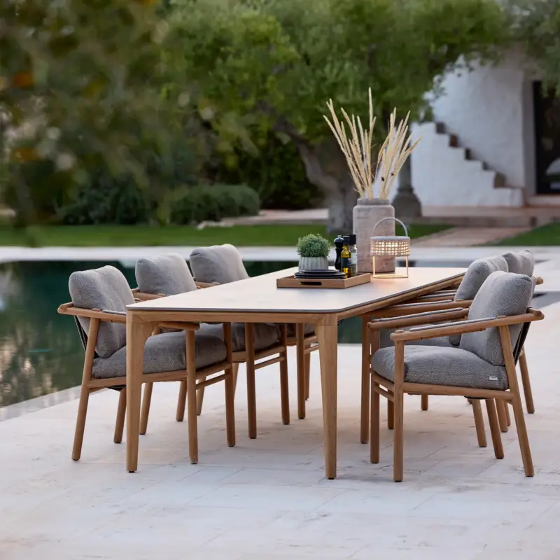 Fresh Stock Aspect - Outdoor Rectangular Teak Dining Table by Cane-line