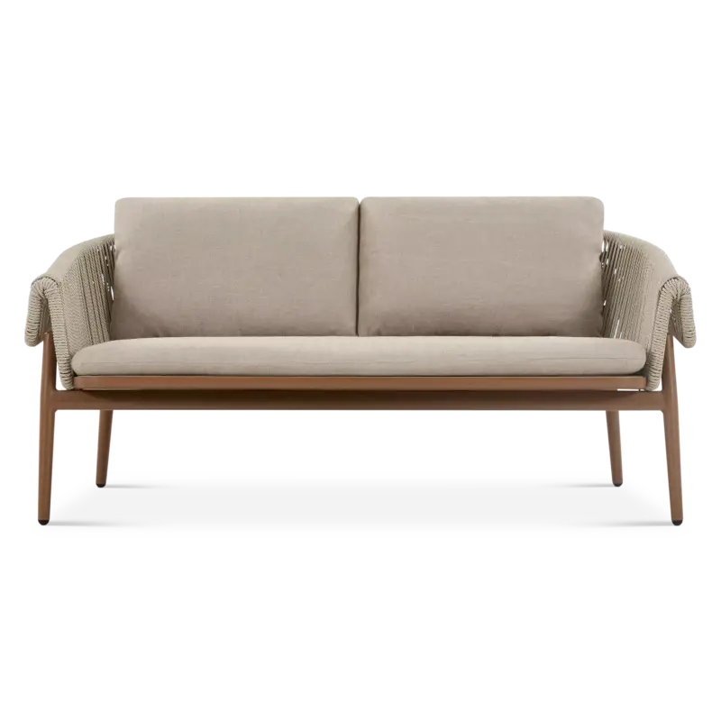 Last Chance Skirt - Outdoor Wicker 2-Seater Sofa