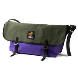 *DE MARTINI* 3602 messenger bag (canvas purple/olive) Factory Price