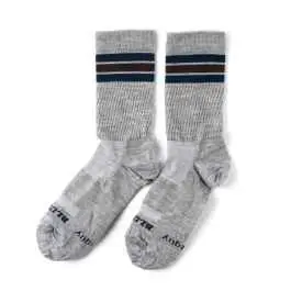 *BLUE LUG×SOCKGUY*line wool socks (grey/navy) Order Now