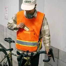 Top Pick *BLUE LUG* kangaroo safety vest (orange)