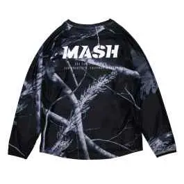 *MASH* night camo long sleeve riding shirt Super Sale