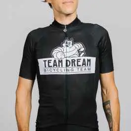 Get Yours *TEAM DREAM* meowchelin cat jersey (black)
