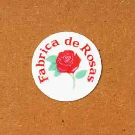 *FABRICA DE ROSAS* round mazapan sticker Buy Online