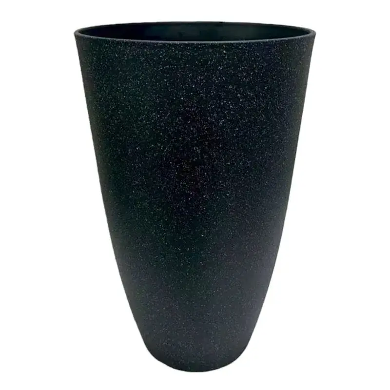 Must Have Nora Black Tall Outdoor Planter, Large