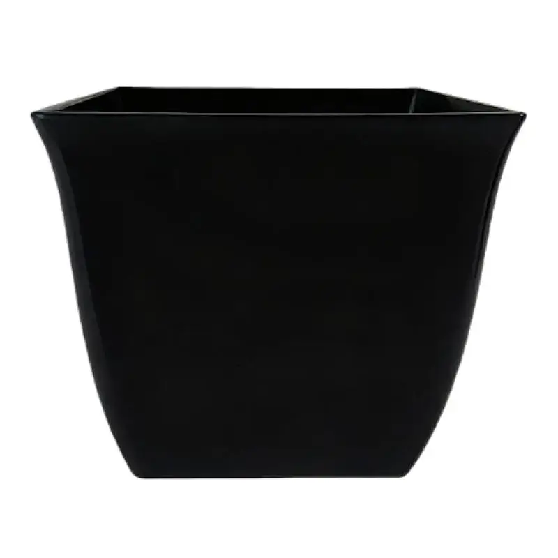 Cheap Nora Black Outdoor Square Planter, Small