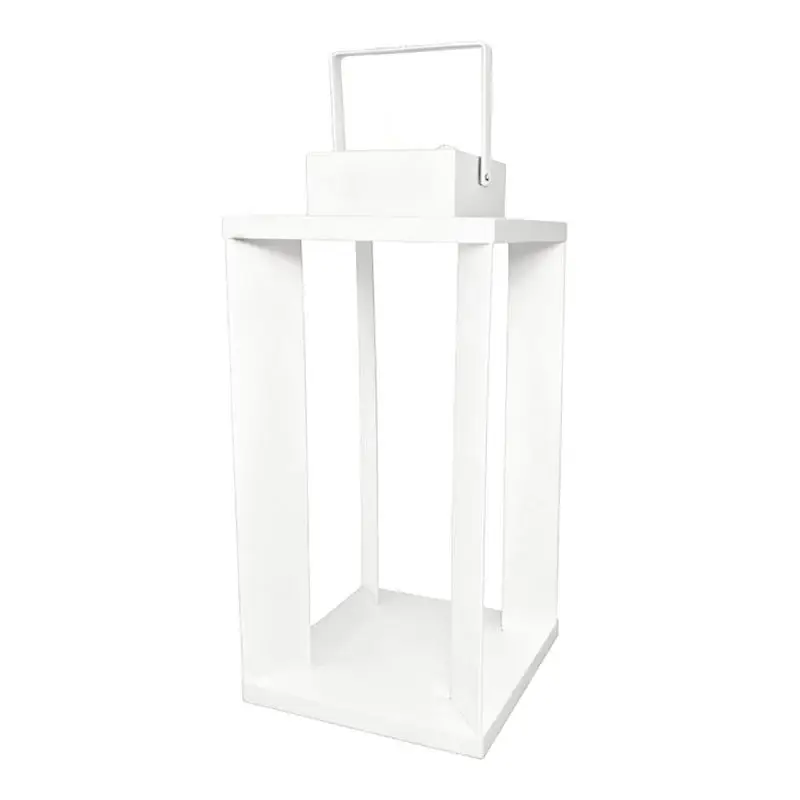 White Modern Outdoor Lantern, 18" Low Price