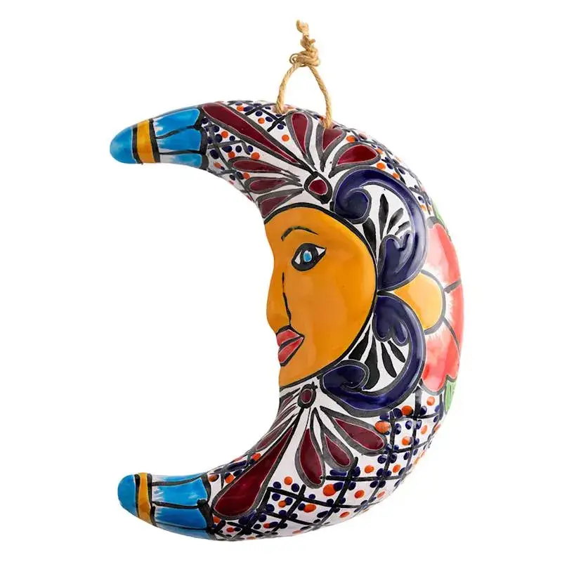 Direct From Factory Talavera Moon Outdoor Wall Decor