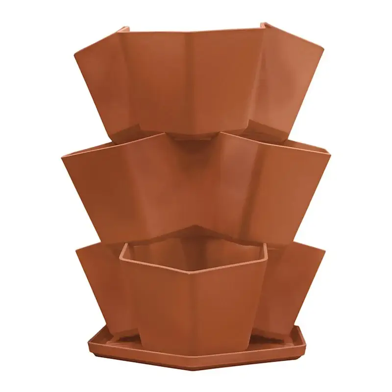 Canyon Blossom Outdoor Stacked Planter, Large Discount