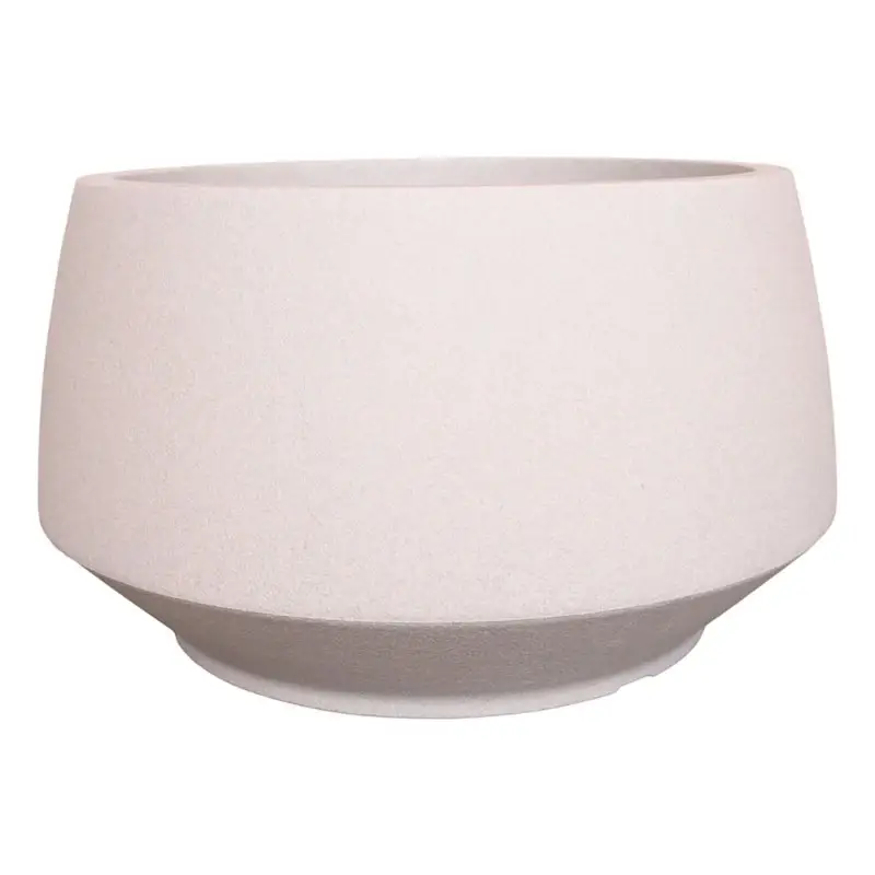 Japi Off-White Brut Bowl Outdoor Planter, Extra Large Super Sale